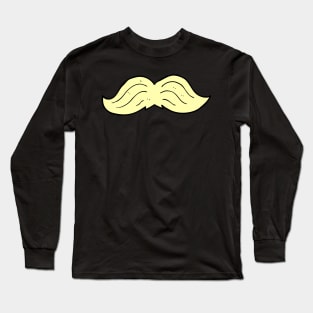 Blonde Thick Mustache Long Sleeve T-Shirt